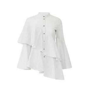 OSMAN Sunny Stripe Layered Blouse Size 6